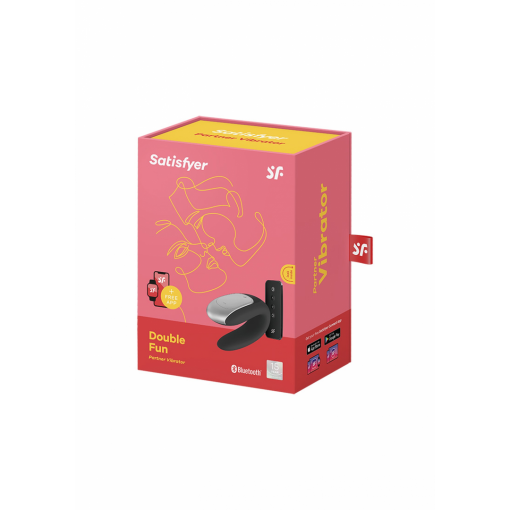 Dubbel Plezier - Partner Vibrator - Zwart - Afbeelding 2