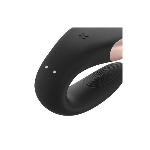 Double Love - Luxe Partner Vibrator - Zwart - Afbeelding 4