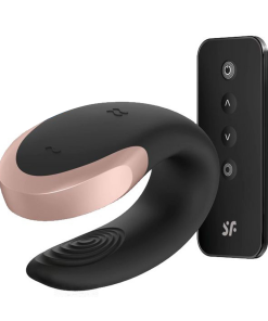 Double Love - Luxe Partner Vibrator - Zwart