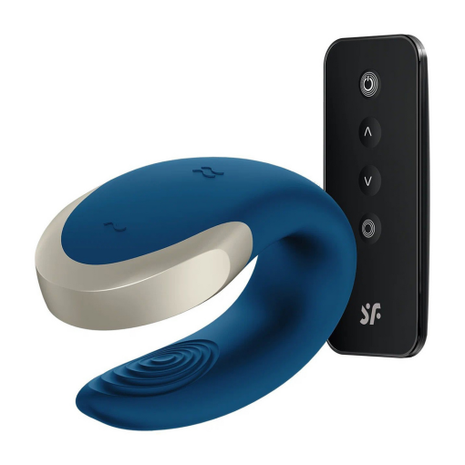 Double Love - Luxe Partner Vibrator - Blauw