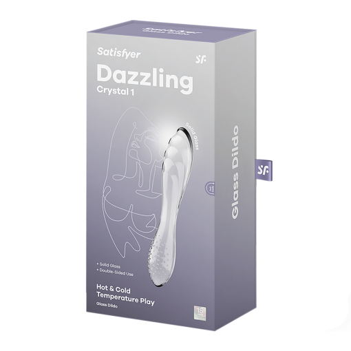 Dazzling Crystal 1 - Glas Dildo - Transparant - Afbeelding 2