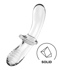 Dubbele Crystal - Glazen Dildo - Transparant