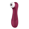 Pro 2 Generatie 3 - Double Air Pulse Vibrator - Liquid Air en Connect App - Wijnrood