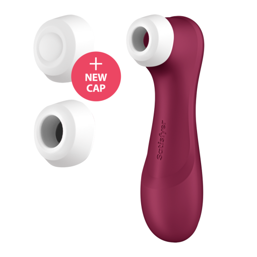 Pro 2 Generatie 3 - Double Air Pulse Vibrator - Liquid Air - Wijnrood - Afbeelding 6