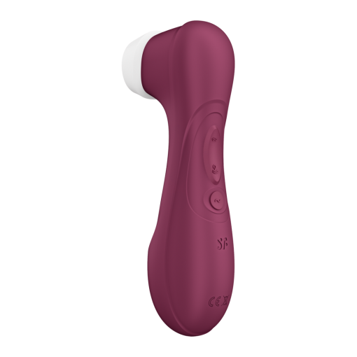 Pro 2 Generatie 3 - Double Air Pulse Vibrator - Liquid Air - Wijnrood - Afbeelding 3