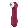 Pro 2 Generatie 3 - Double Air Pulse Vibrator - Liquid Air - Wijnrood