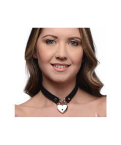 Lock-It - Choker met Hart Slot en Sleutel