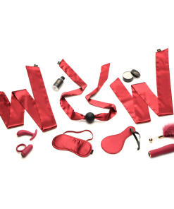 Lover's Bondage Massage Set - Rood