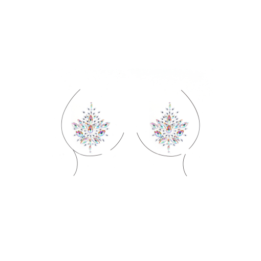 Stralende Nipple Bling Sticker