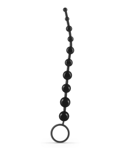 Basic Anal Beads - 10 Bead Chain - Black