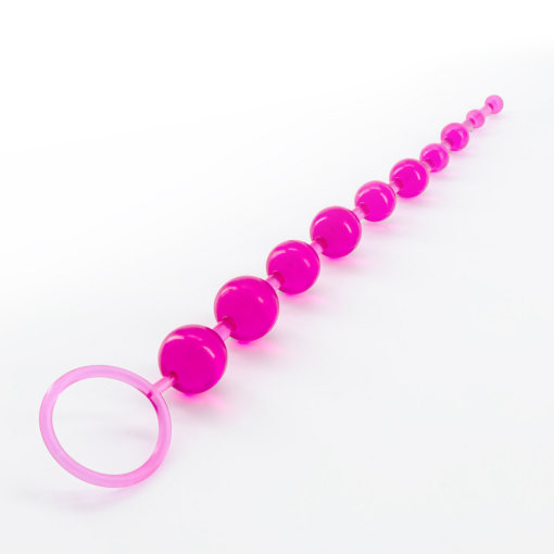 Basic Anal Beads - 10 Bead Chain - Pink - Afbeelding 3