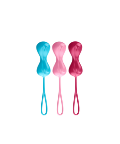 Power Balls - Kegel Balls - 3 Stuks - Turquoise/Rood/Roze