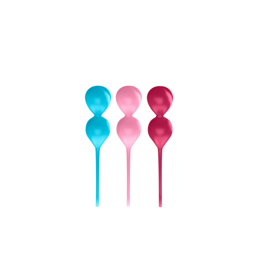 V Balls - Kegel Balls - 3 Stuks - Turquoise/Rood/Roze - Afbeelding 4