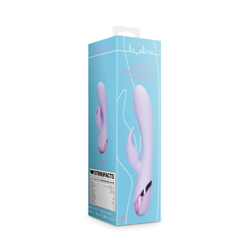 Zachte Silicone Konijn Vibrator - Digitale Lavendel - Afbeelding 2