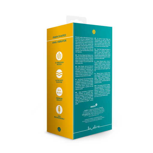 Pawn Vormige Anale Vibrator - Pauwenveer - Afbeelding 3