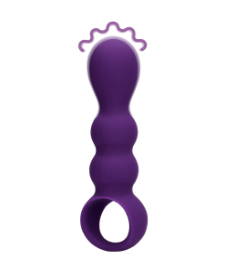 Druppelvormige Anaal Vibrator - Helder Paars
