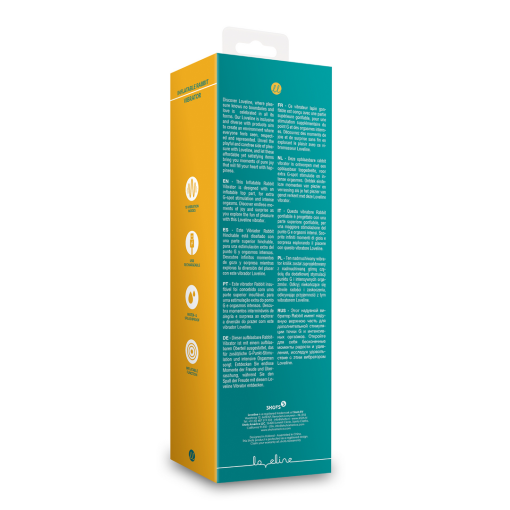 Opblaasbare Konijnen Vibrator - Pauwblauw - Afbeelding 3