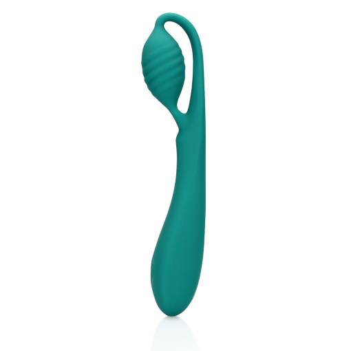 G-Spot Vibrator met Parels - Blauw Groen - Afbeelding 6