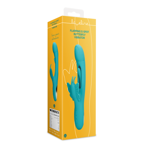 Flapper G-Spot Vlinder Vibrator - Pauwblauw - Afbeelding 2