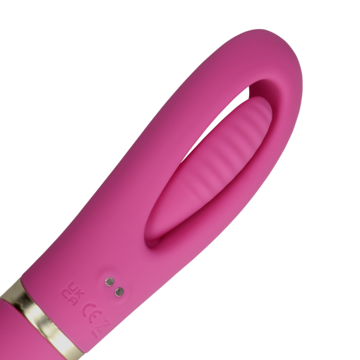 Dubbelzijdige flapper en G-Spot vibrator - Uitbundig Roze - Afbeelding 7