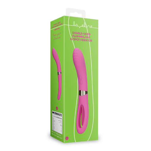 Dubbelzijdige flapper en G-Spot vibrator - Uitbundig Roze - Afbeelding 2