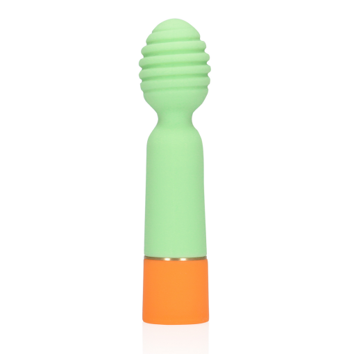 Geribbelde Mini Vibrator met USB Oplader - Lente Salie - Afbeelding 5