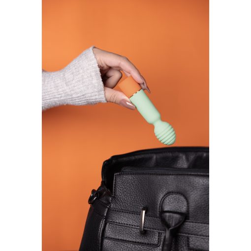 Geribbelde Mini Vibrator met USB Oplader - Lente Salie - Afbeelding 6