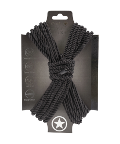 Polyester Bondage Touw - 10 m - Zwart