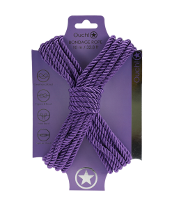 Polyester Bondage Touw - 10 m - Paars