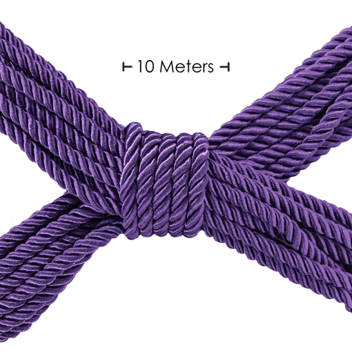 Polyester Bondage Touw - 10 m - Paars - Afbeelding 2