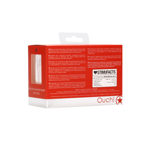 Diamant Hart Butt Plug - Regular - Afbeelding 3