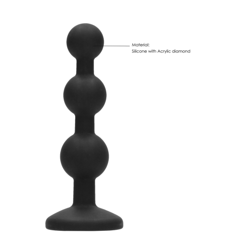 Silicone Beaded Diamond Buttplug - Afbeelding 6