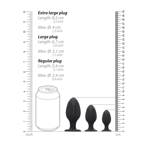 Diamantvormige Butt Plug Set - Afbeelding 6