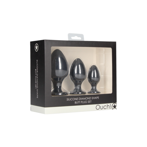 Diamantvormige Butt Plug Set - Afbeelding 2