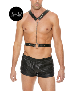 Twisted Bit Leren Harnas - One Size