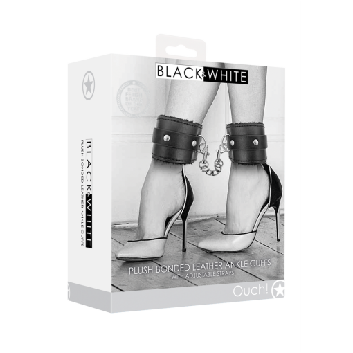 Pluche Gelijmde Leren Enkelboeien - Afbeelding 2