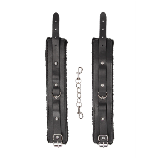 Pluche Gelijmde Leren Enkelboeien - Afbeelding 5