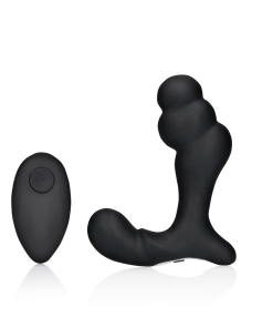 Gelaagde Vibrerende Prostaatmassager met Afstandsbedieningg - Zwart