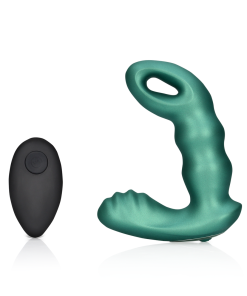 Kralen Vibrerende Prostaatmassager met Afstandsbediening - Metallic Groen
