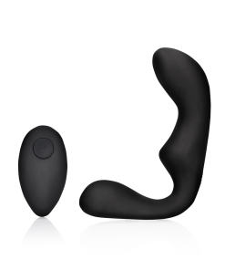 Puntige Vibrerende Prostaatmassager met Afstandsbediening - Zwart