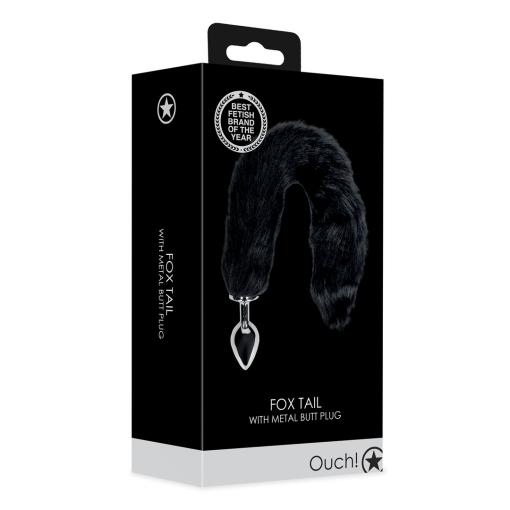 Vossenstaart met metalen buttplug - Afbeelding 2