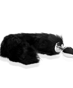 Vossenstaart met metalen buttplug