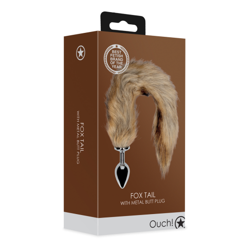Vossenstaart met metalen buttplug - Afbeelding 2