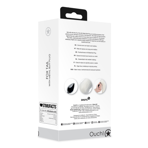 Vossenstaart met metalen buttplug - Afbeelding 3