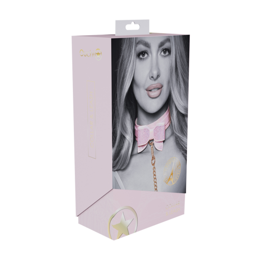 Paris Collectie - Halsband met Leash - Roze - Afbeelding 2