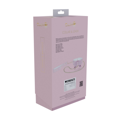 Paris Collectie - Halsband met Leash - Roze - Afbeelding 3