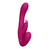 Suki - Vibrerende Strapless Strap-on Rabbit - Roze