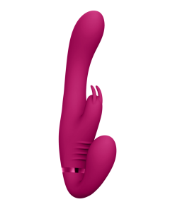 Suki - Vibrerende Strapless Strap-on Rabbit - Roze