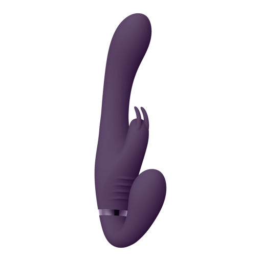 Suki - Vibrerende Strapless Strap-on Rabbit - Paars