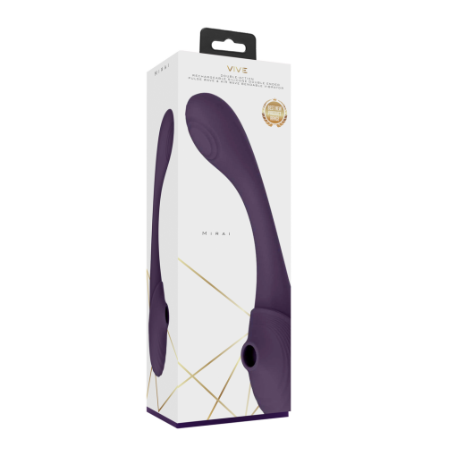 Mirai - Dubbelzijdige Pulse Wave  Air Wave Buigbare Vibrator - Afbeelding 2